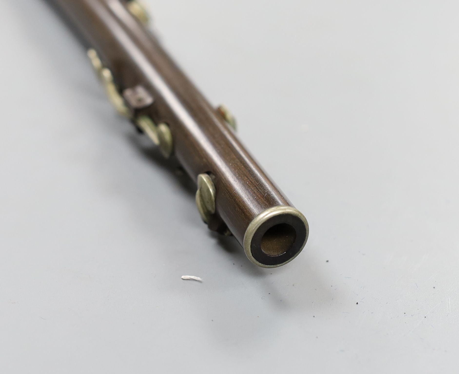 A Keith Prowse flute, 30cm, in original mahogany case